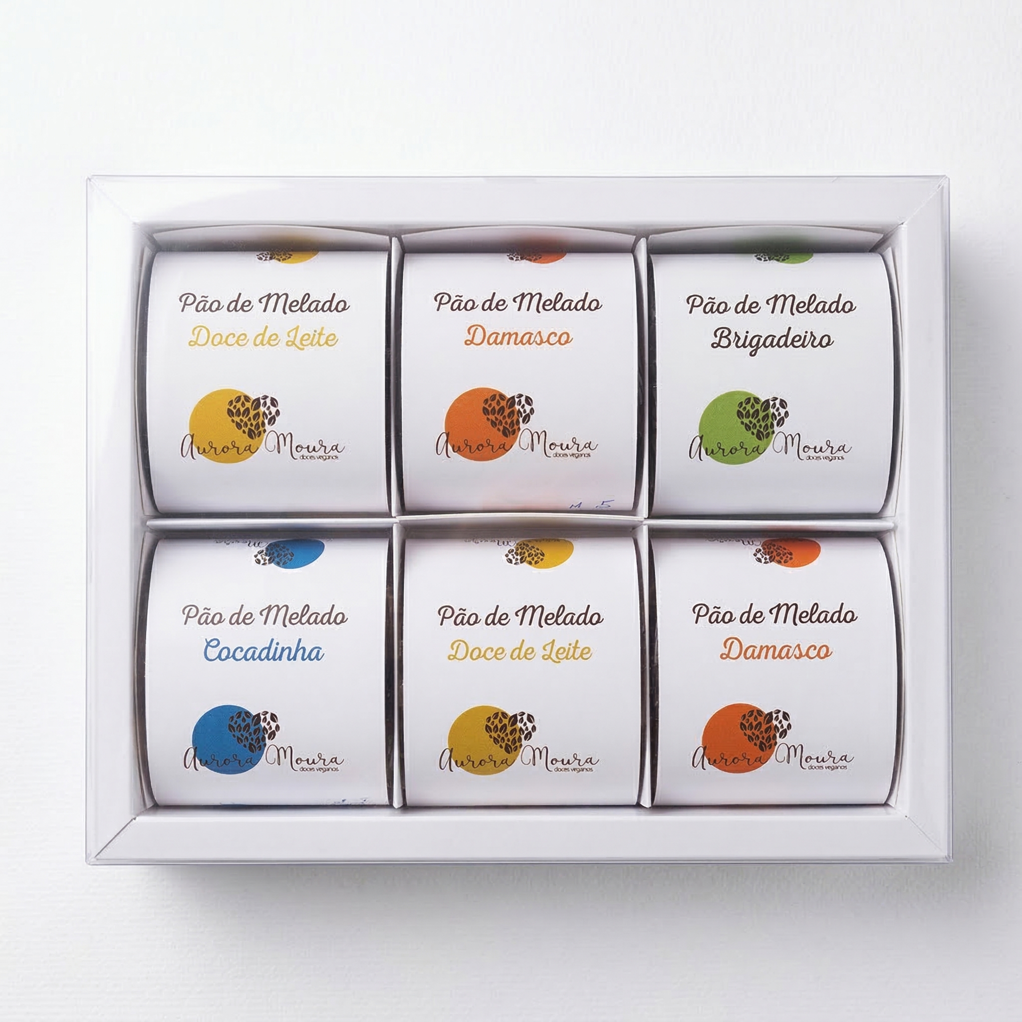 Caixa com 06 Pães de Melado Vegano - Aurora Moura
