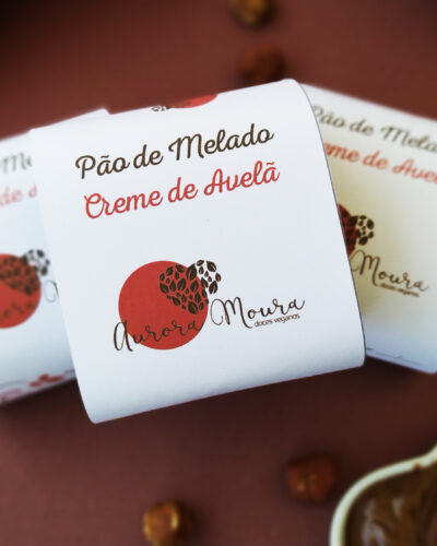 Pão de Melado Vegano - Creme de Avelã